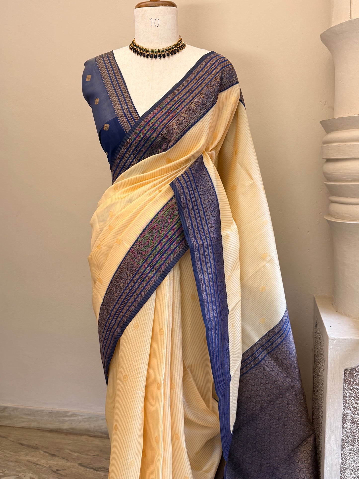 Semi Silk stripe saree