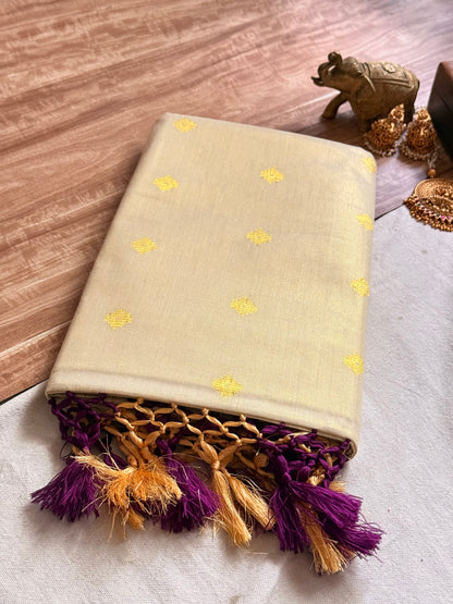Tissue Cotton saree
