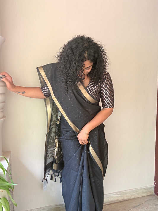 Semi Silk Linen Saree