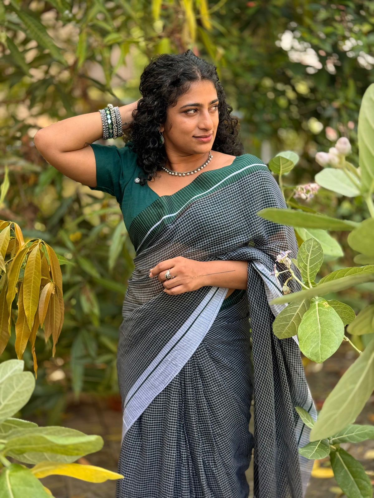 Check mul mul saree