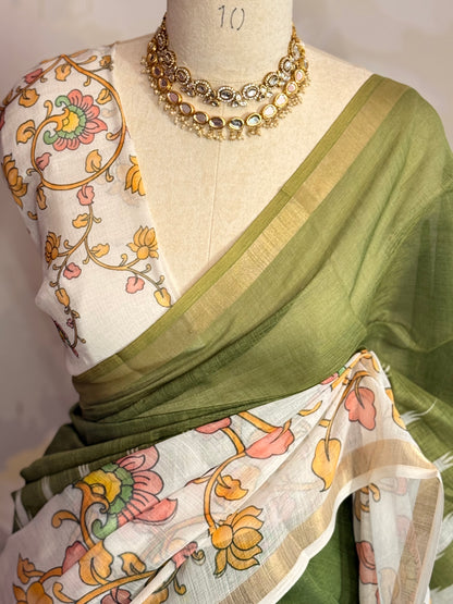 Floral Printed semi linen