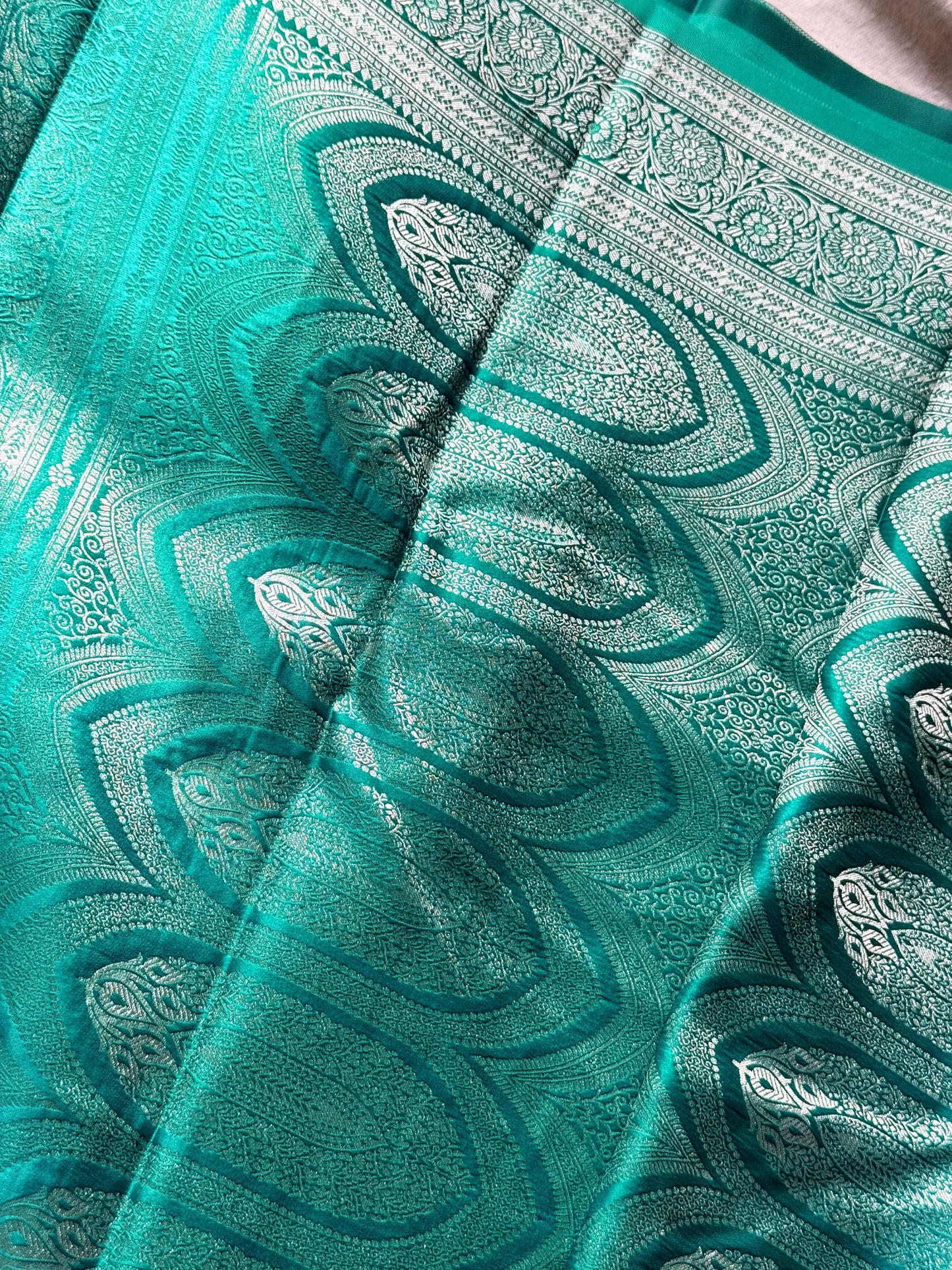 Semi Katan Banarasi Saree