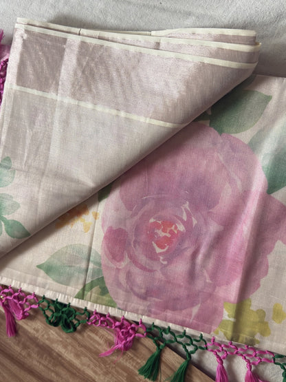 Tissue Kerala Cotton saree