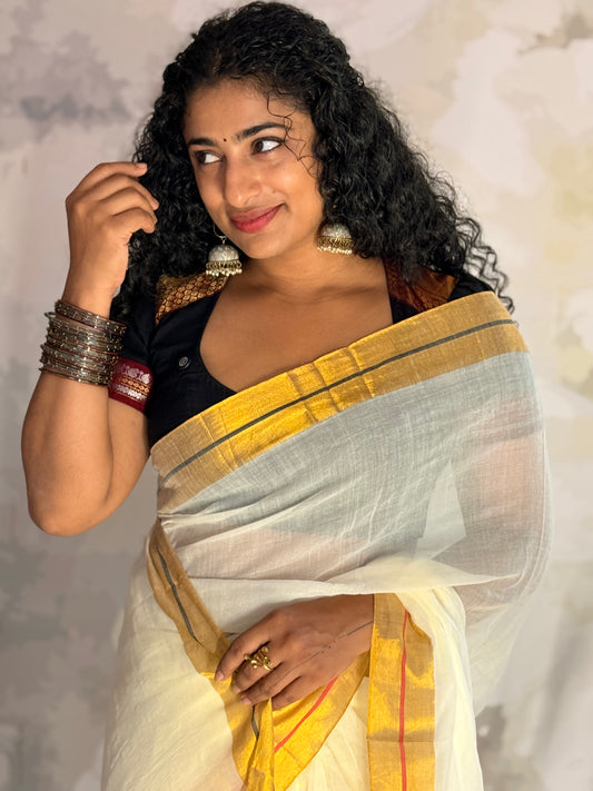 Mul Mul saree