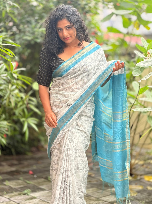 Semi Maheshwari saree