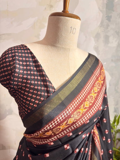 Semi Chandheri saree