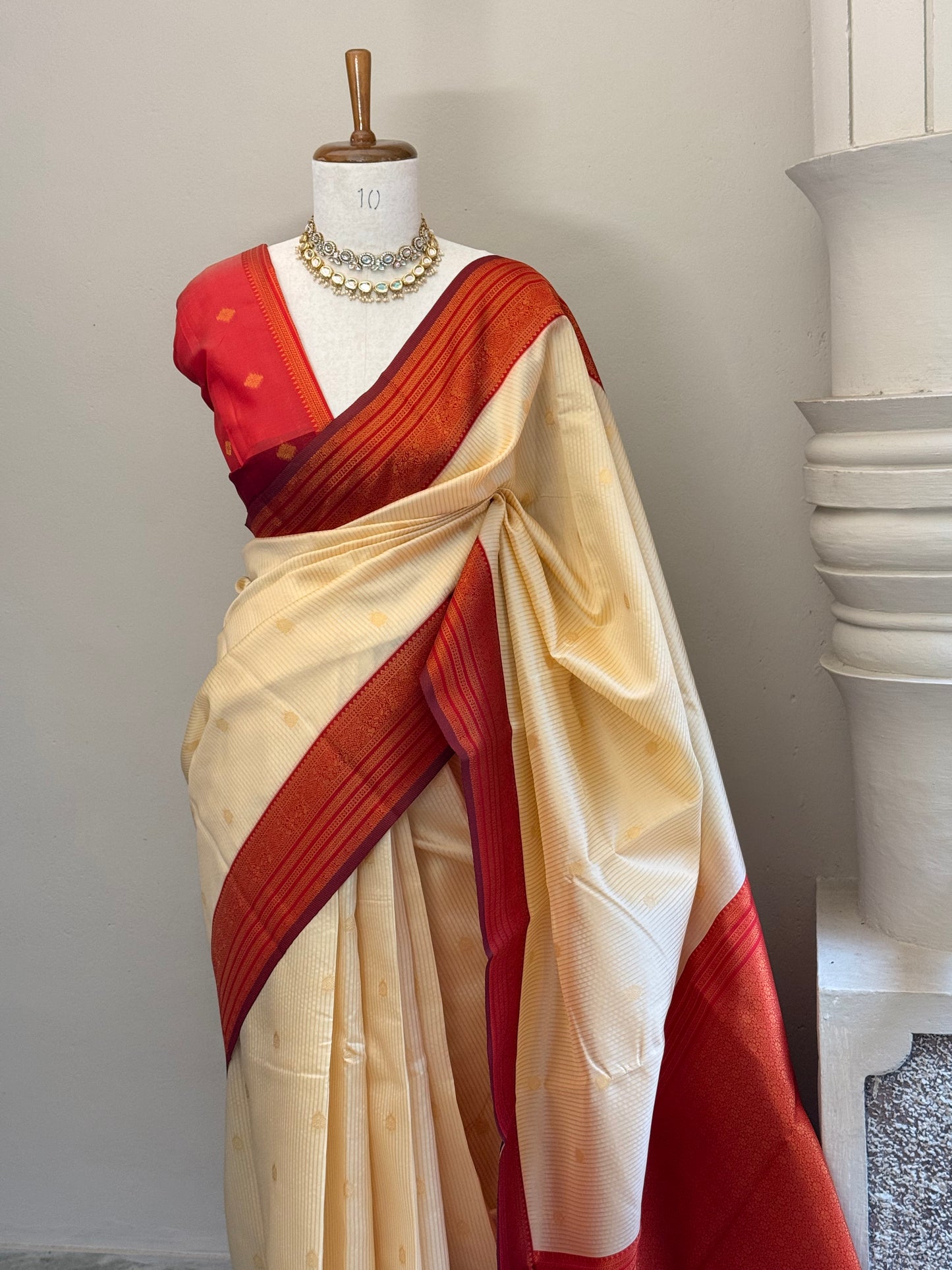 Semi Silk stripe saree