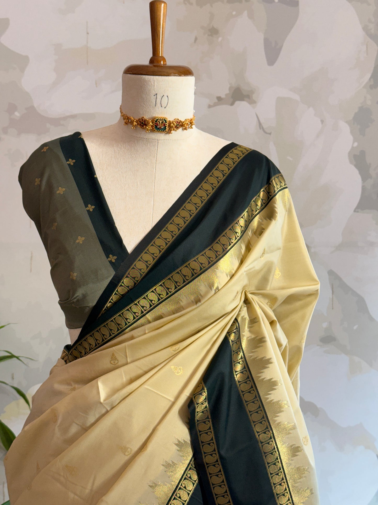 Semi Silk Border saree