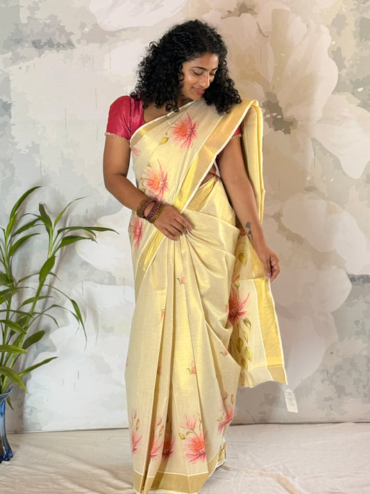 Kerala Tissue Saree
