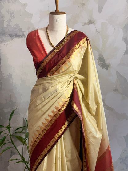 Semi Silk Border saree