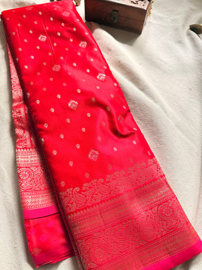 Semi Katan Banarasi Saree