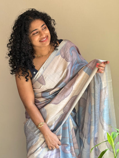 Tissue  Floral Saree
