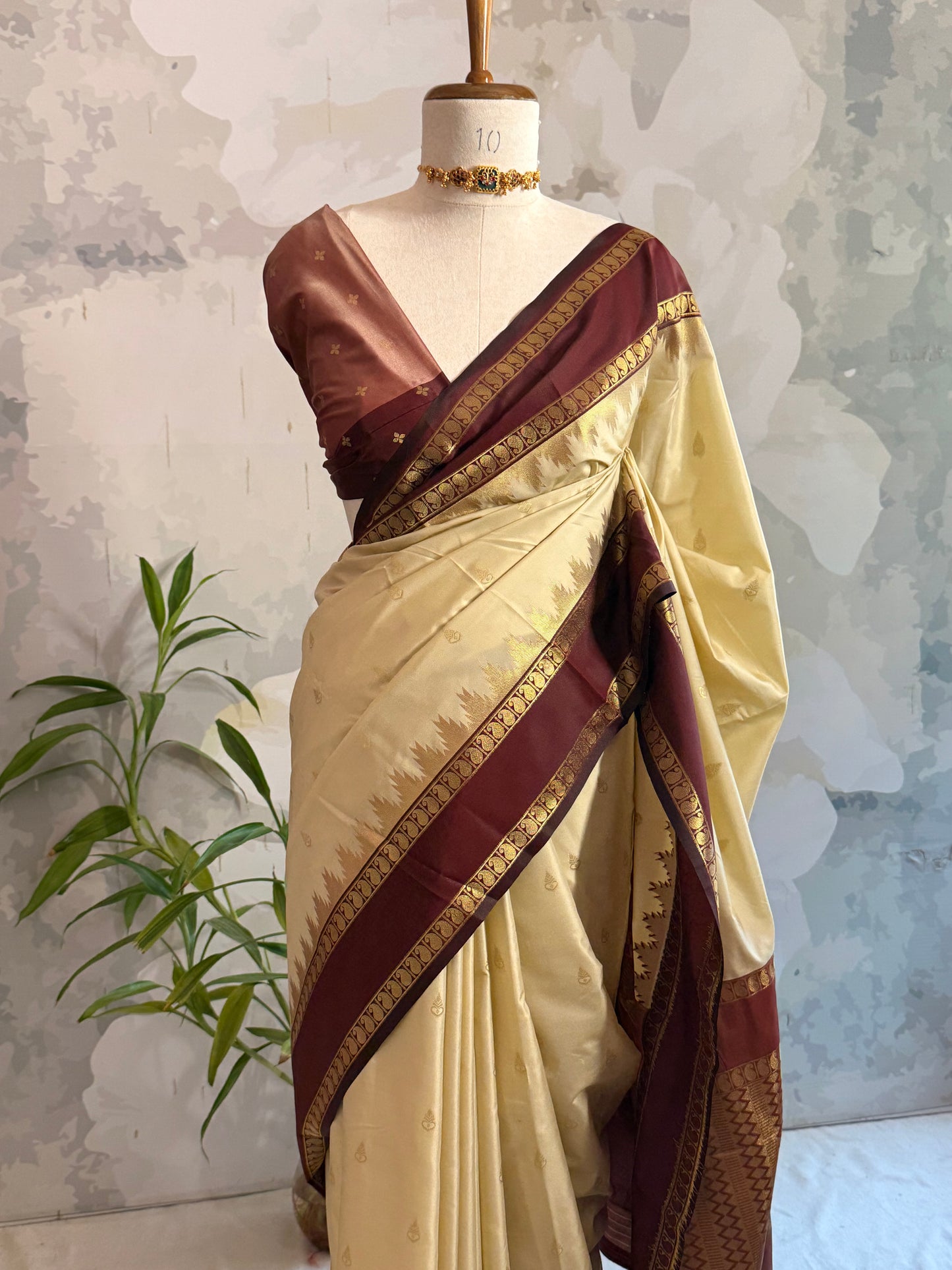 Semi Silk Border saree