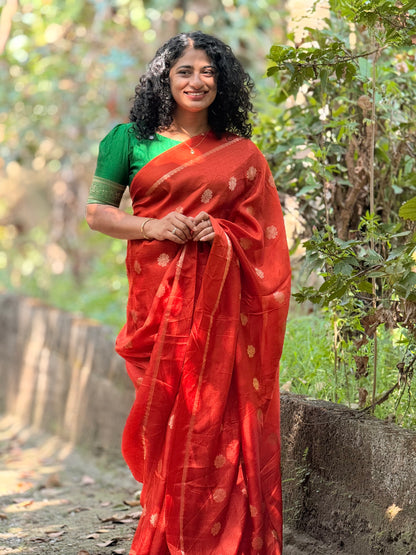 Semi Silk Banarasi saree