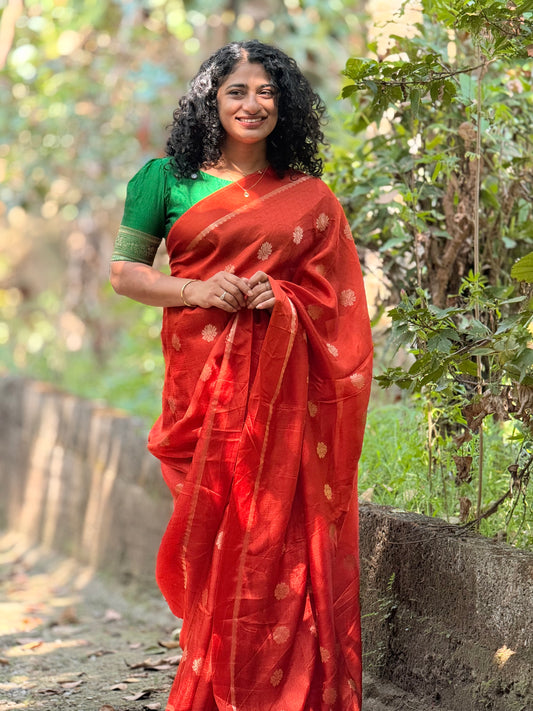 Semi Silk Banarasi saree