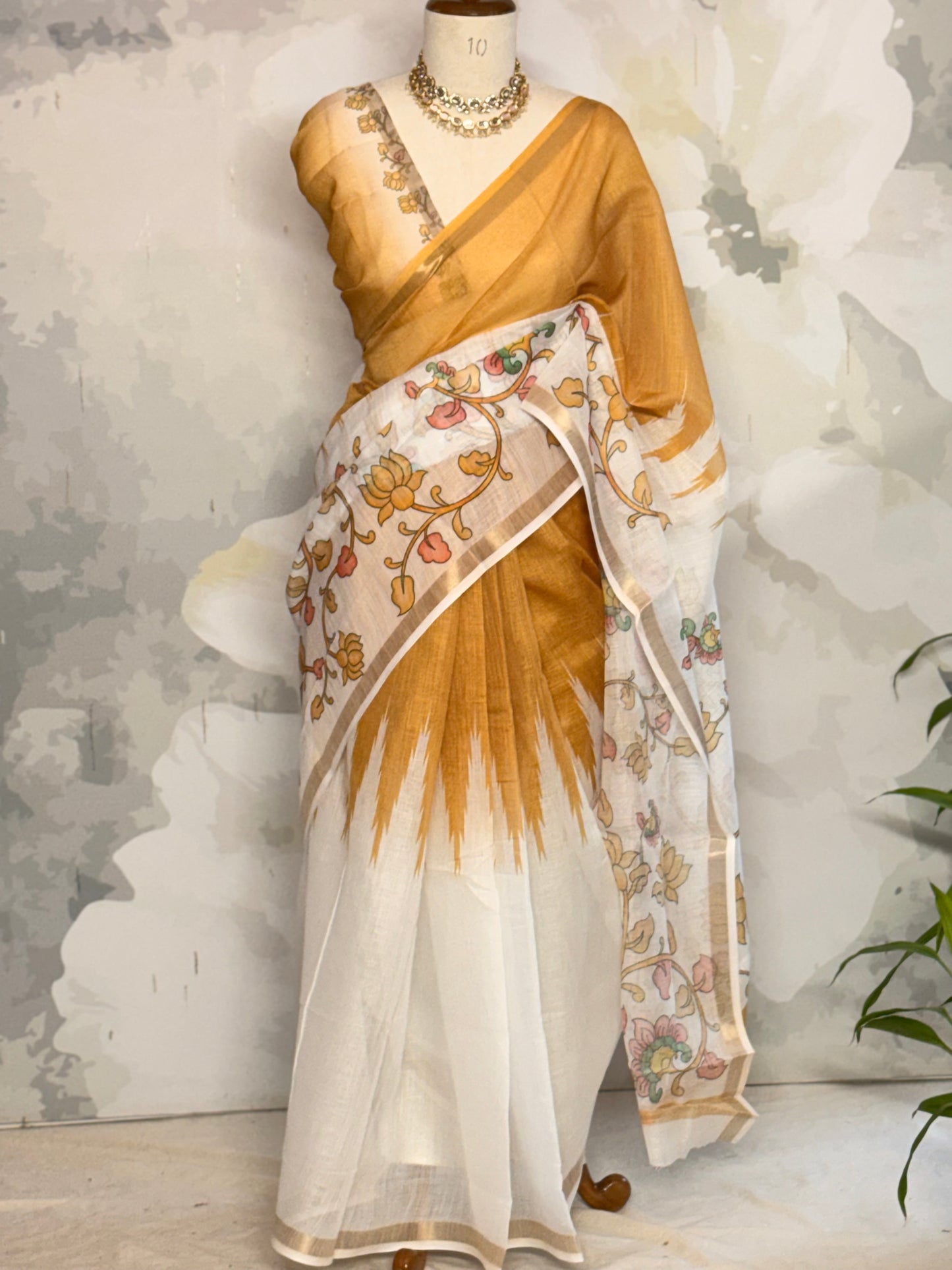 Floral Printed semi linen