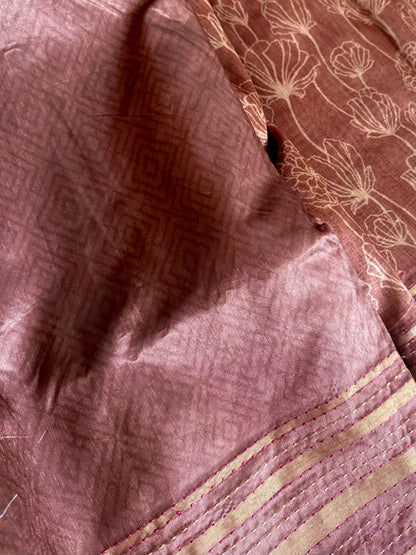 Semi silk Kantha