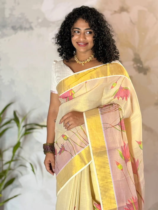 Kerala Tissue Saree