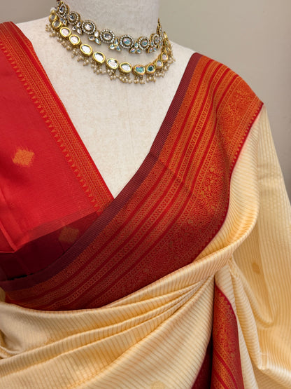 Semi Silk stripe saree