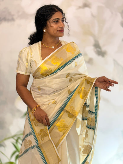 Kerala Cotton saree
