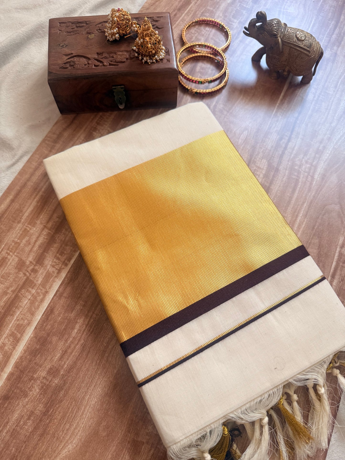 Handloom kerala Cotton saree
