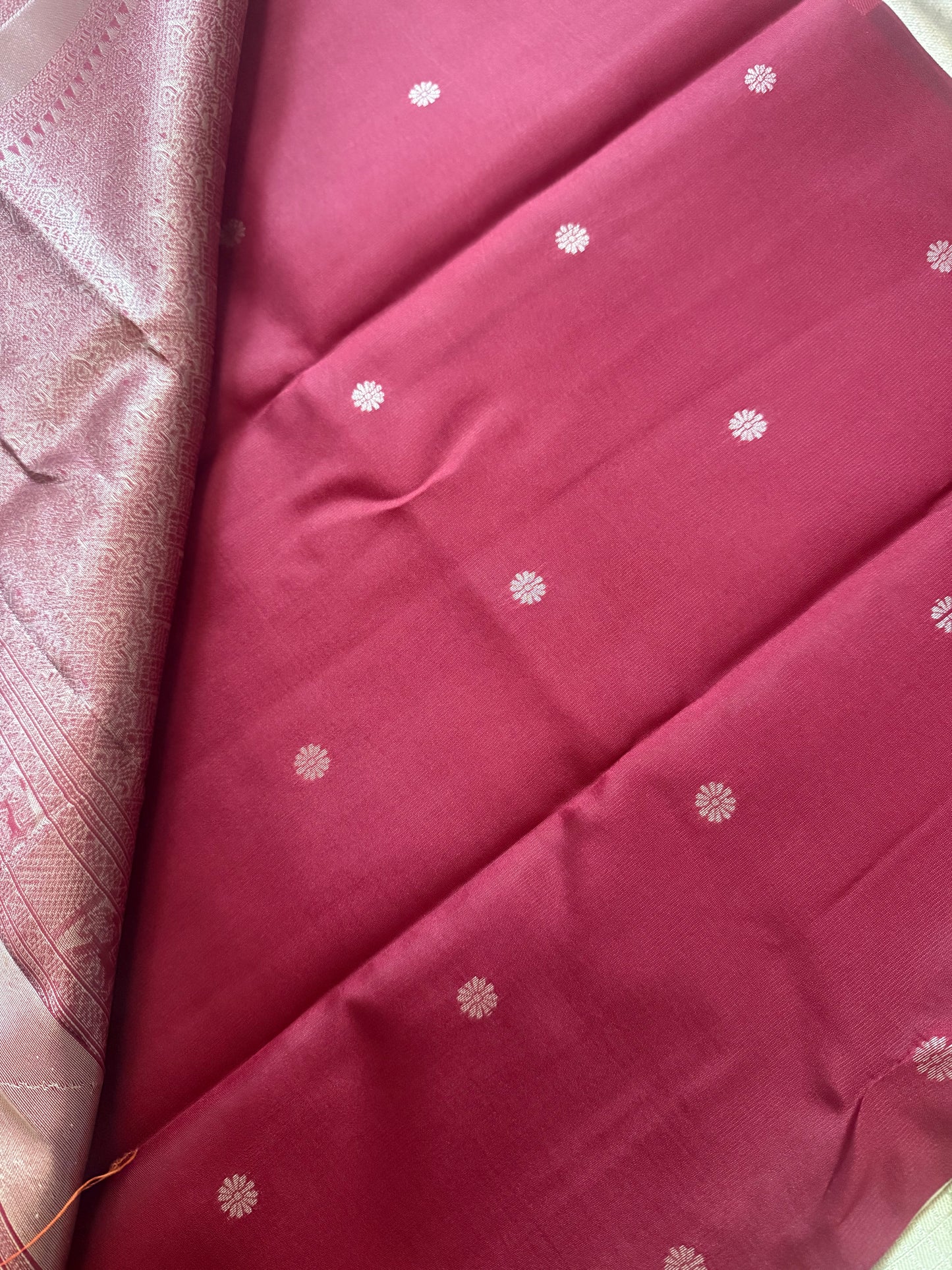 Check Semi silk saree