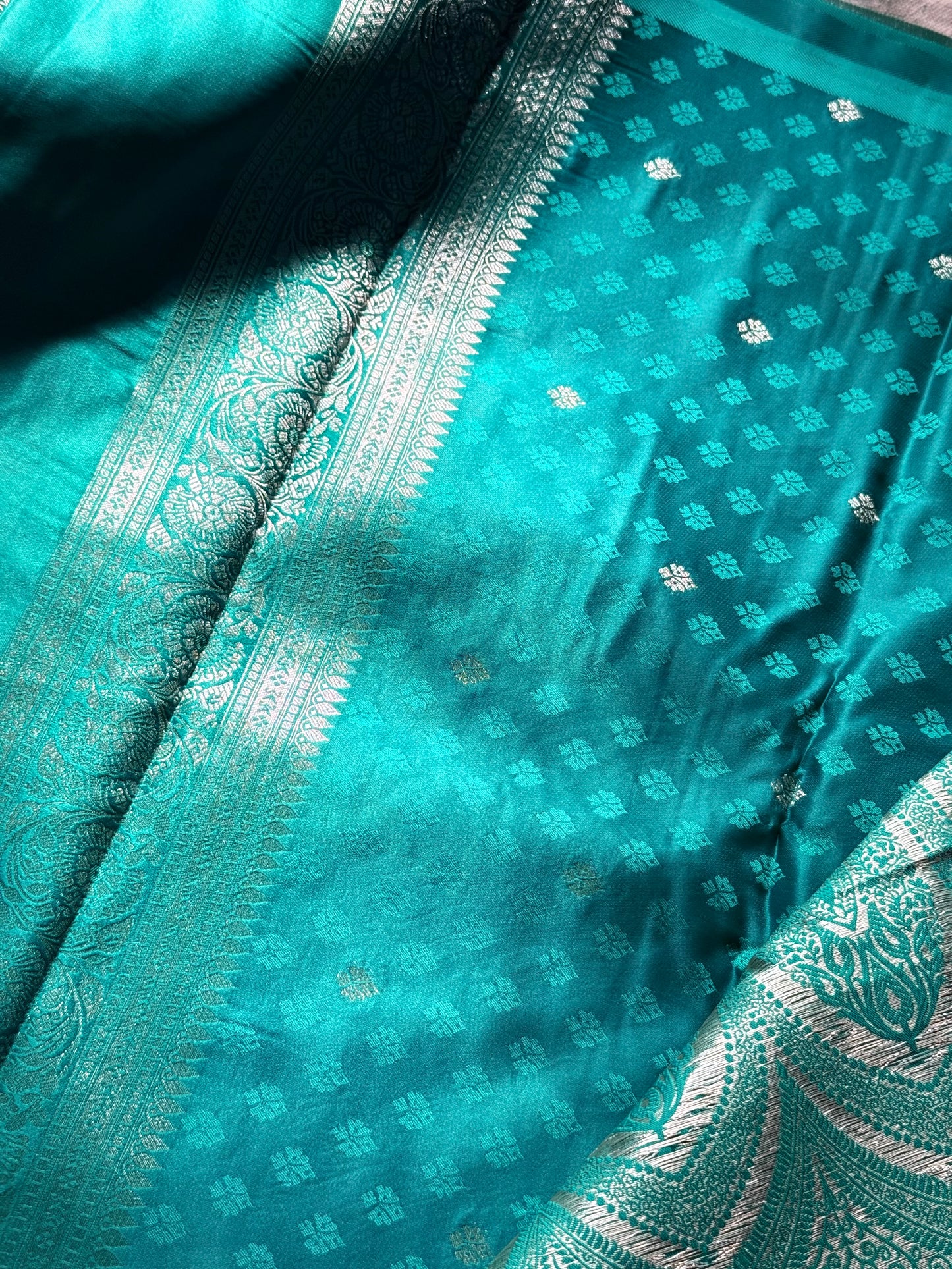 Semi Katan Banarasi Saree