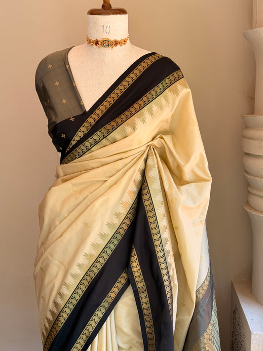 Semi Silk Border saree