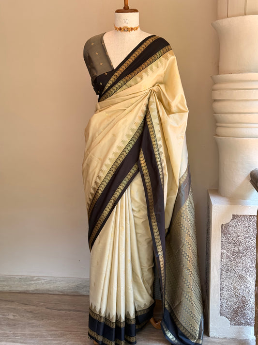 Semi Silk Border saree