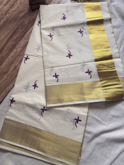 Zari Cotton saree