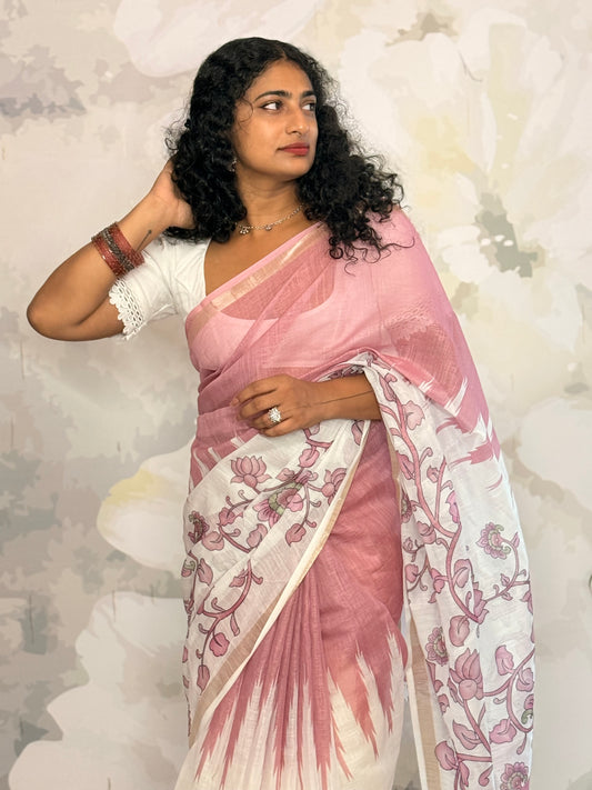Floral Printed semi linen
