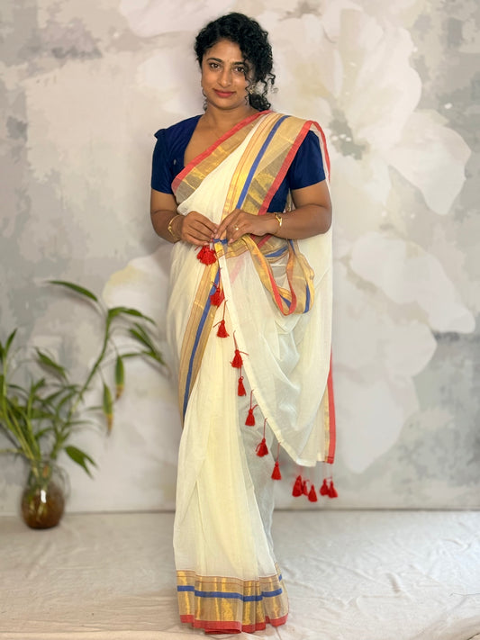 Mul Mul saree