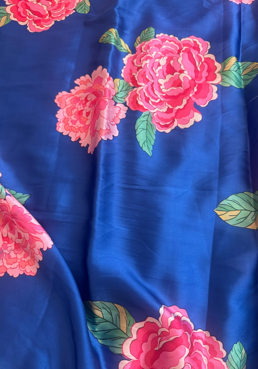 Royal semi crepe saree