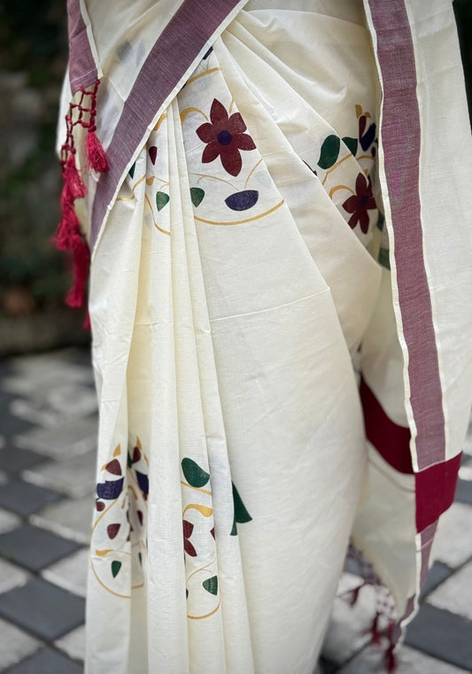 The off white  sarees