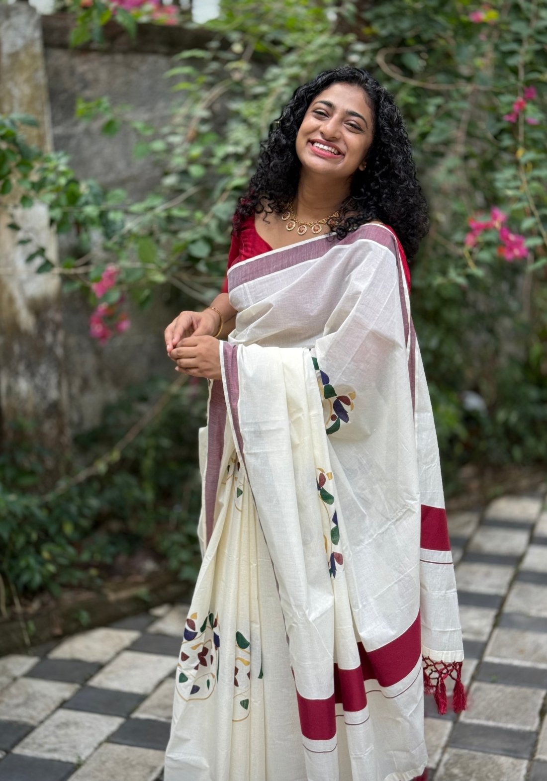 The off white  sarees
